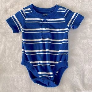 Button down t-shirt onesie